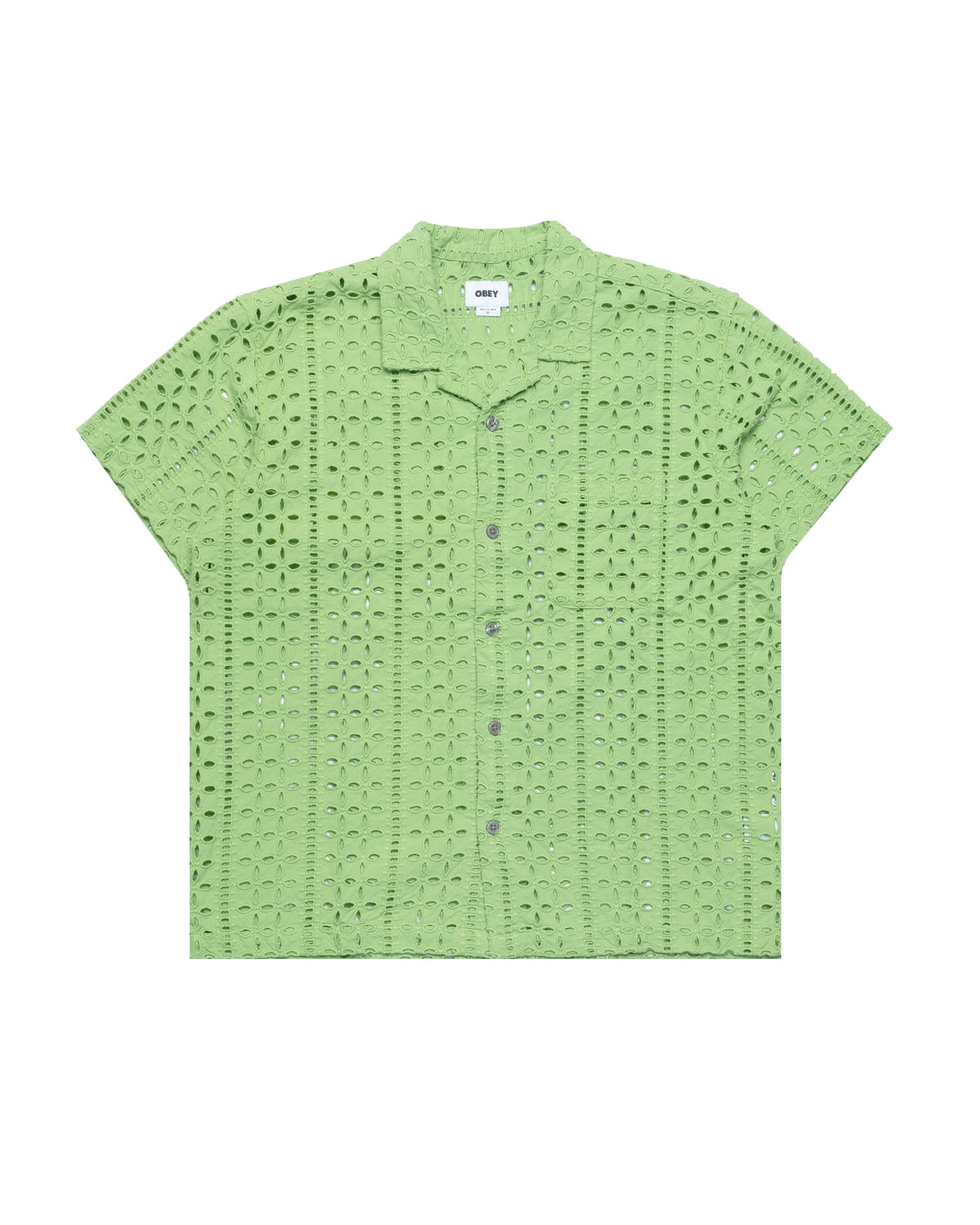Paita OBEY Obey Ayers Woven Shirt Vihreä | 181210428-PGR, 0
