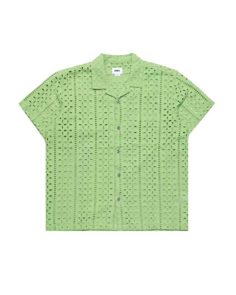 Paita OBEY Obey Ayers Woven Shirt Vihreä | 181210428-PGR
