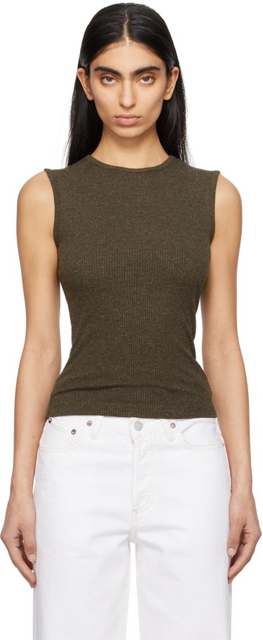 Tankkitoppi AGOLDE AGOLDE Binx Ribbed Tank Top Vihreä | A7292-1352, 0