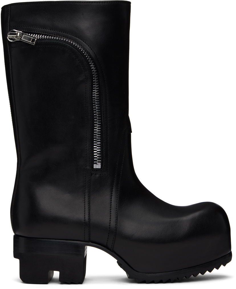 Takit Rick Owens Rick Owens Hollywood Bauhaus Ballast Pull Boots Musta | RP01E7872 LOO