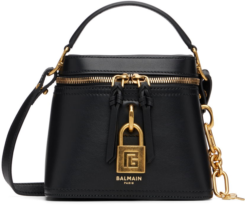 Käsilaukku Balmain Pulse Vanity Bag Musta | FN1BH004LORL