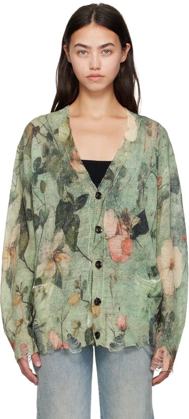 Villapaita R13 R13 Boyfriend Floral Cardigan Vihreä | R13WY200-Y227A, 0
