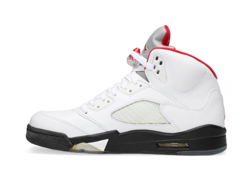 Tennarit ja kengät Jordan Air Jordan 5 Retro ''Fire Red'' 2013 Valkoinen | 136027-100