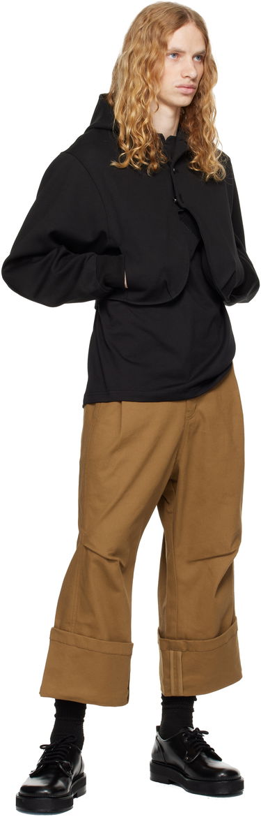 Huppari ADER ERROR Cropped Hoodie Musta | BN01FWHD0401BK, 3