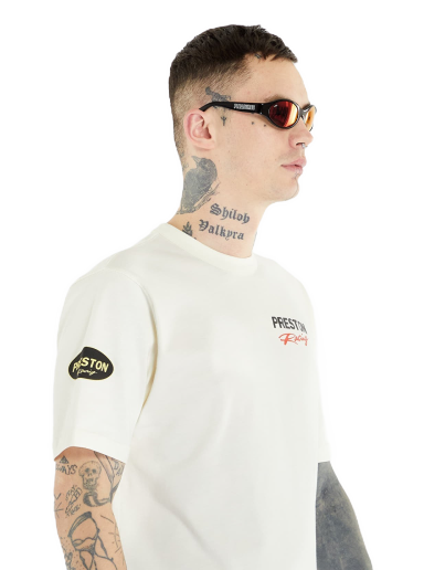 T-paita HERON PRESTON Preston Racing Short Sleeve Tee Valkoinen | HMAA032S23JER0080110