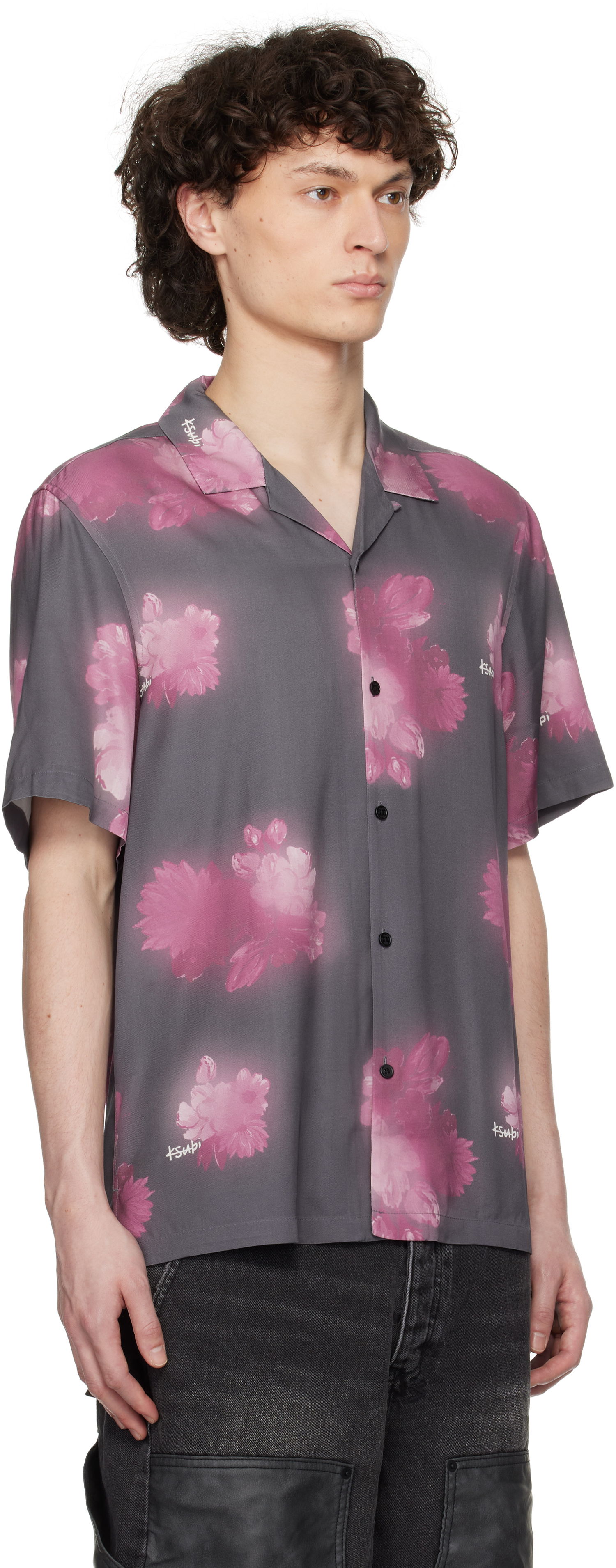 Paita Ksubi Ksubi Cursed Resort Short Sleeve Shirt Harmaa | MSP25SH007, 1