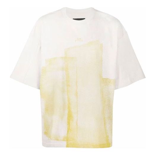 T-paita A-COLD-WALL* Oversize T-Shirt With Abstract Print Valkoinen | ACWMTS065-BONE, 0