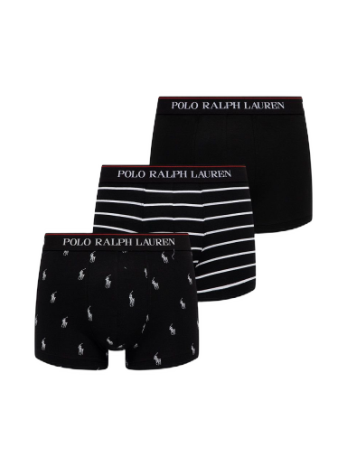 Nyrkkeilijät Polo by Ralph Lauren Classic Trunk 3Pack Musta | 714830299009