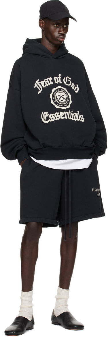 Shortsit Fear of God Essentials Heavy Fleece Soccer Shorts Musta | 160HO244310F, 4