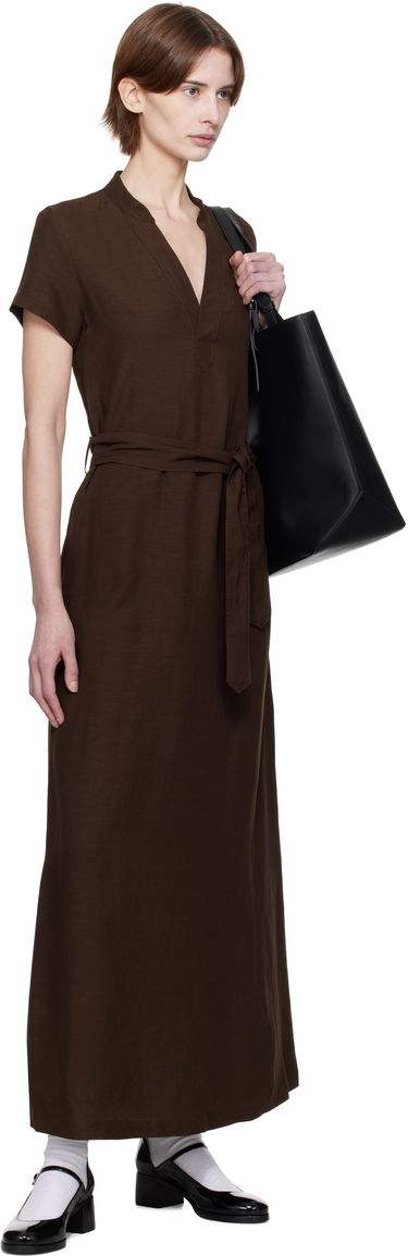 Mekko A.P.C. A.P.C. Annelie Midi Dress Ruskea | VIALV-F35040, 3