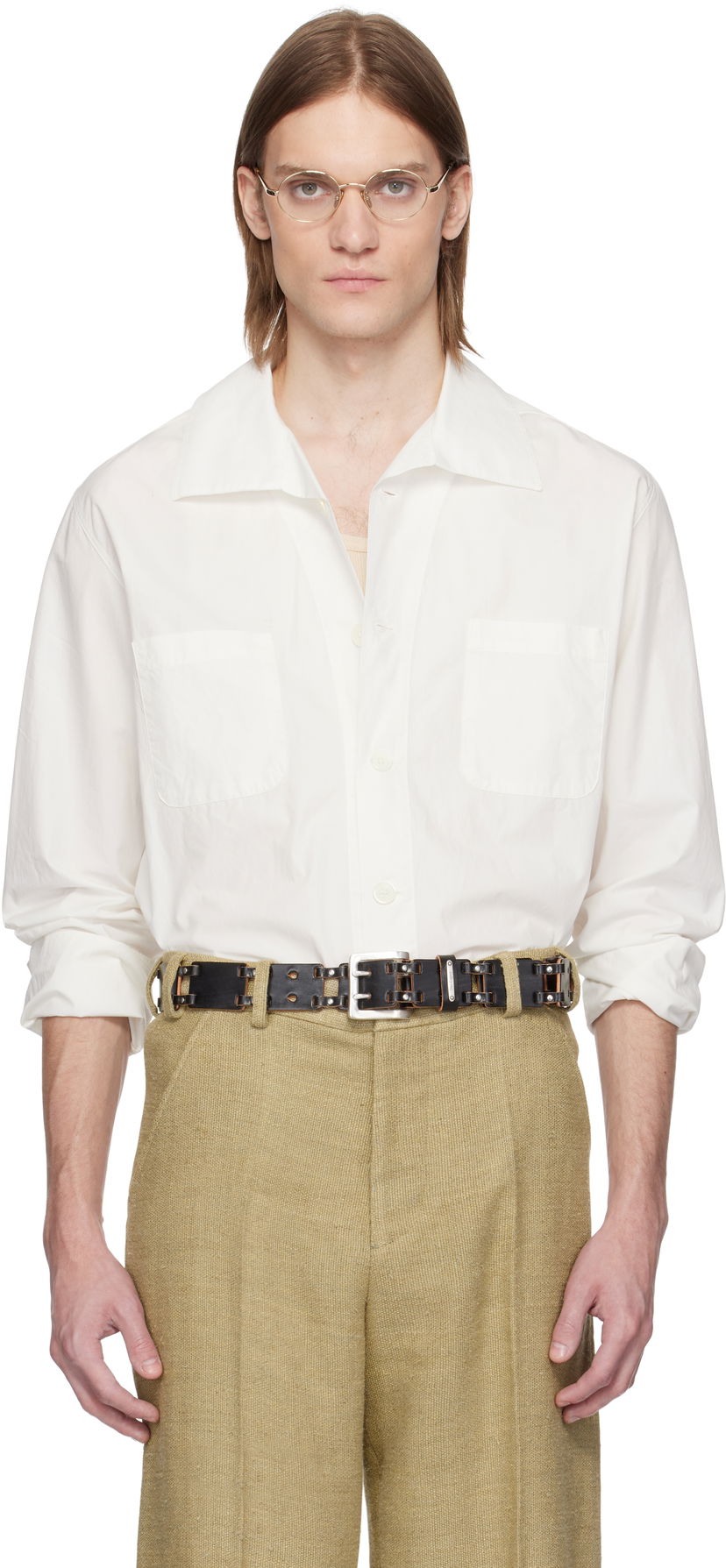 Paita OUR LEGACY OUR LEGACY Funnel Shirt Valkoinen | M2252FW