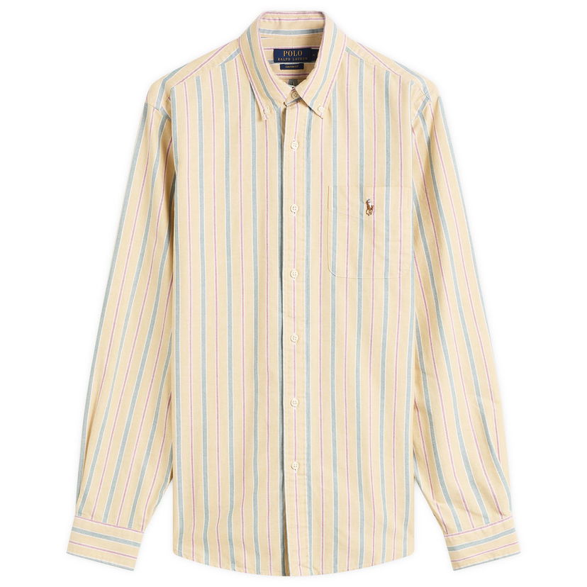 Paita Polo by Ralph Lauren Polo Ralph Lauren Button Down Stripe Oxford Shirt Monivärinen | 710P00630002-YEL