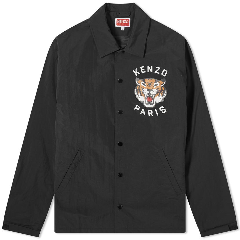 Takki KENZO Lucky Tiger Padded Coach Jacket Musta | FE55BL0629NG-99