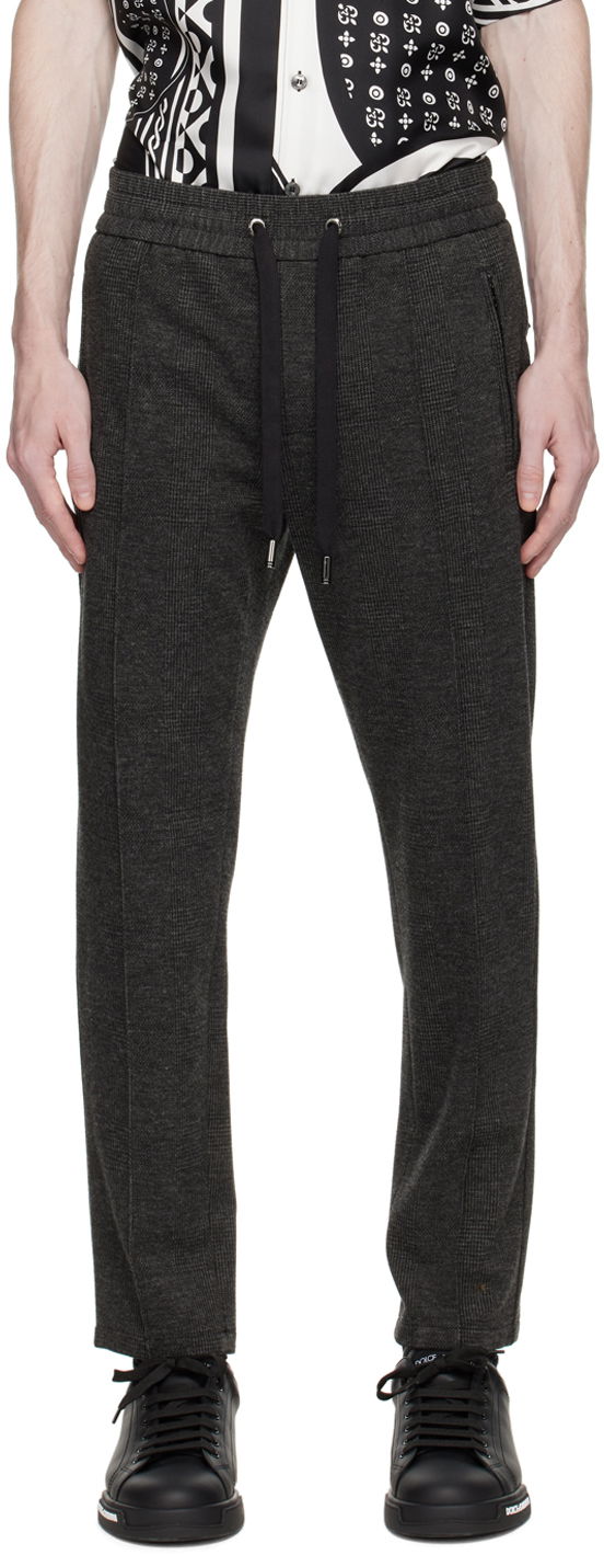 Housut Dolce & Gabbana Gray Glen Plaid Trousers Harmaa | GYACETGF155
