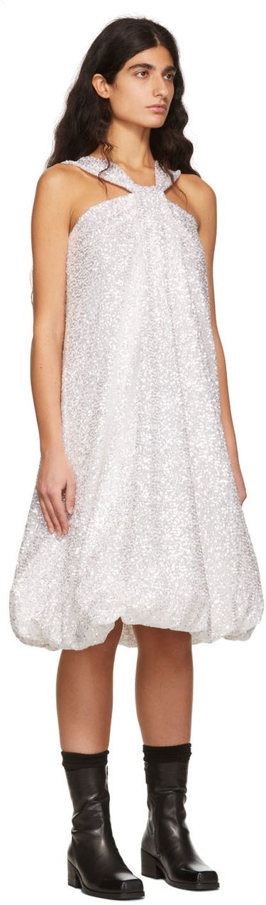 Mekko We11done We11done Sequin Bubble Dress Metallinen | WD-OP1-22-182-W-WH, 1