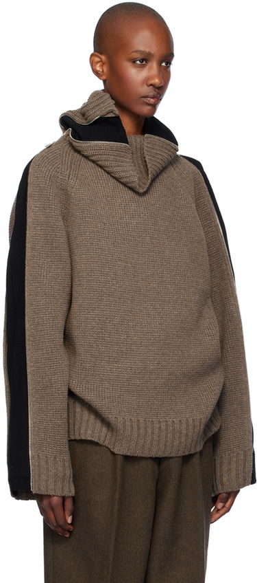 Villapaita Helmut Lang Turtleneck Wool-Blend Sweater Ruskea | O06HW797, 1