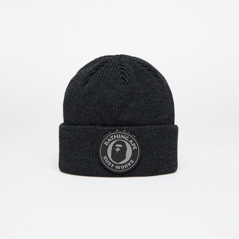 Pipo BAPE Busy Work Knit Hat Musta | 001HTK801009M BLK
