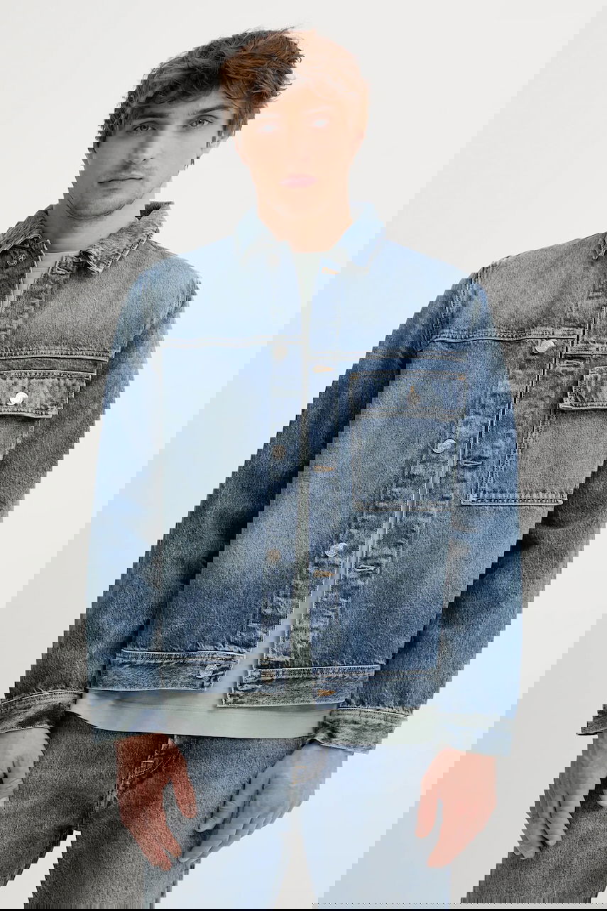 Takki Samsoe Samsoe Samsoe Samsoe SAWESLEY Denim Jacket Sininen | M25100082, 0