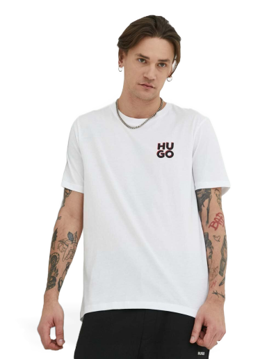T-paita BOSS Dimento Logo Tee Valkoinen | 50492550