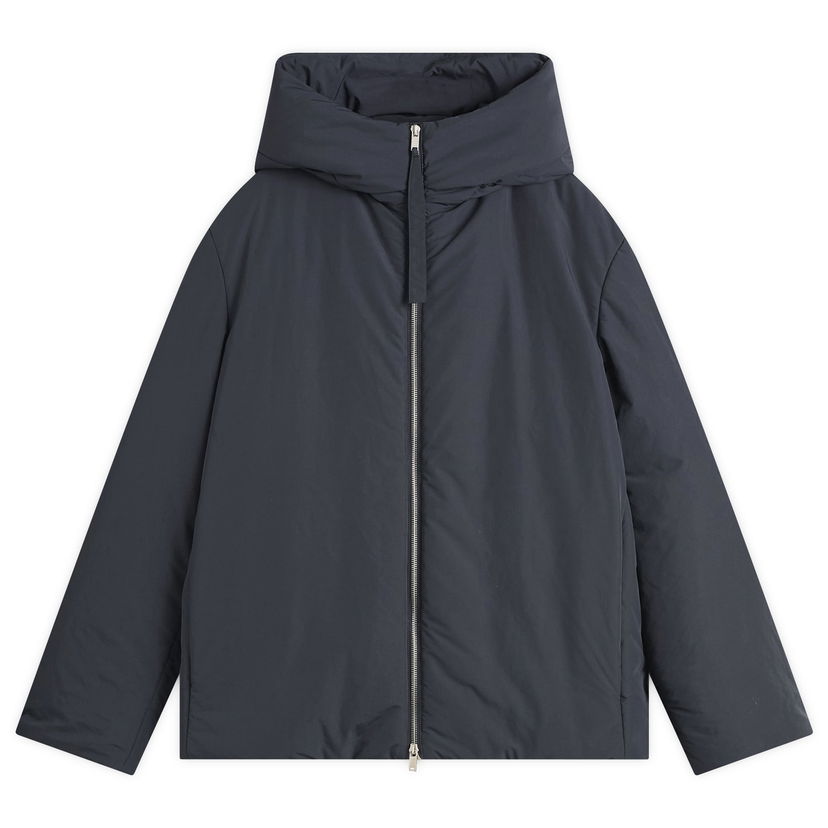 Puffer takki Jil Sander Jil Sander Hooded Down Jacket, Size Large Tummansininen | J47AF0159-J74276-001