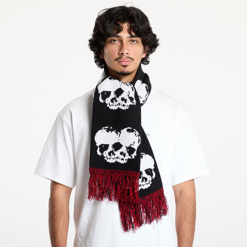 Huivi Pleasures Skull Knit Scarf Musta | P24W057 BLACK