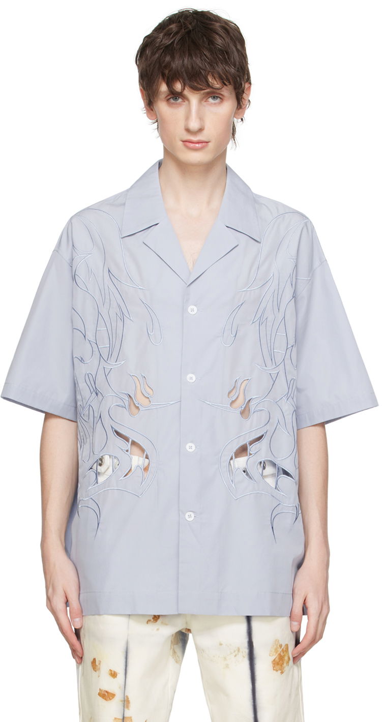 Paita Feng Chen Wang Feng Chen Wang Cutouts Shirt Sininen | FMS17SR04