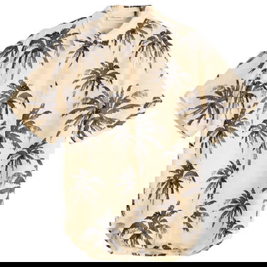 Paita Anine Bing Anine Bing Tristan Palm Shirt, Large Beige | A-07-11011-MTL68, 1