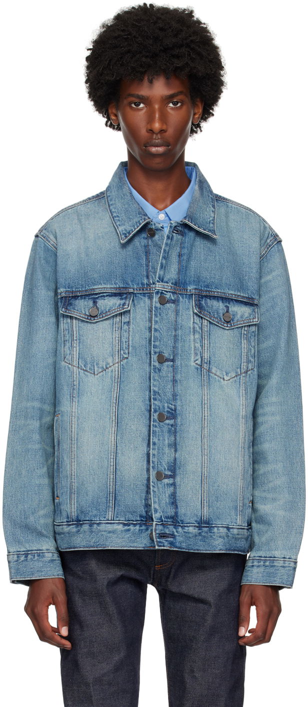 Takki CALVIN KLEIN Elongated Denim Jacket Sininen | 81EM746