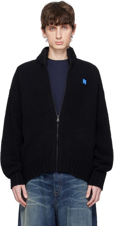 Villapaita ADER ERROR ADER error Sig; TRS Tag Knit Zip-Up Track Jacket Musta | BO42FYKT0703BK, 0