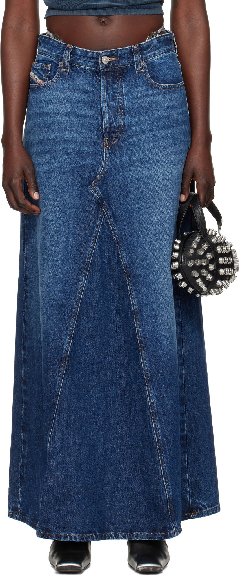 Hame Diesel Denim Maxi Skirt Sininen | A10716 09I27