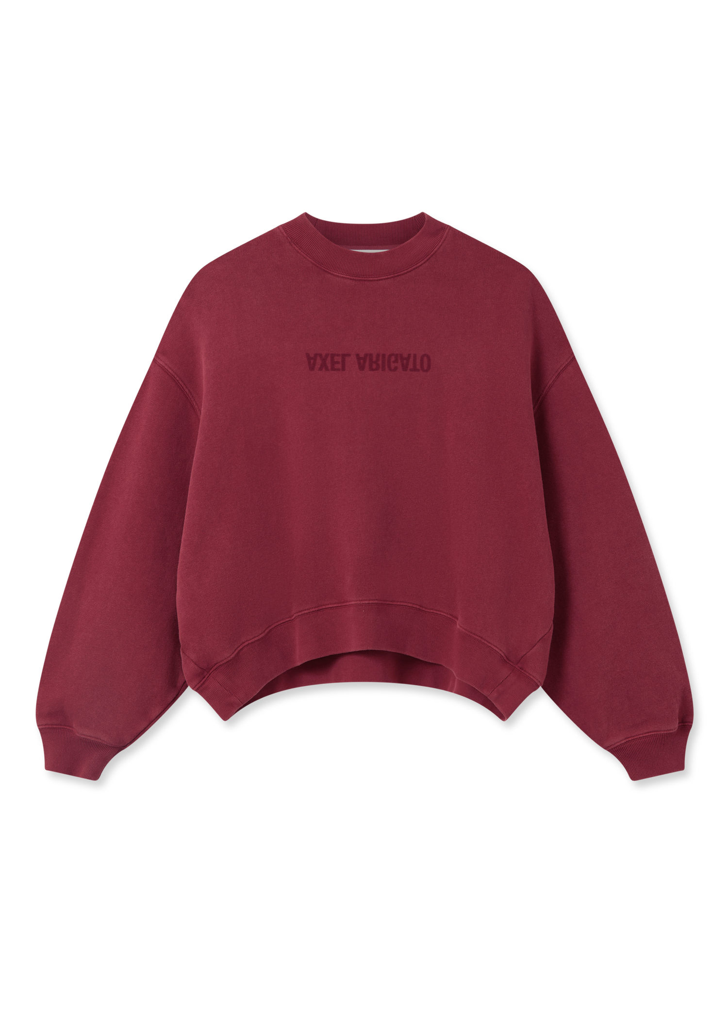 Huppari AXEL ARIGATO Distort Washed Sweatshirt Burgundia | A3013004, 1