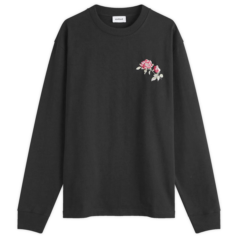 T-paita Soulland Long Sleeve T-Shirt Size Large Musta | 41002-1262-BLK