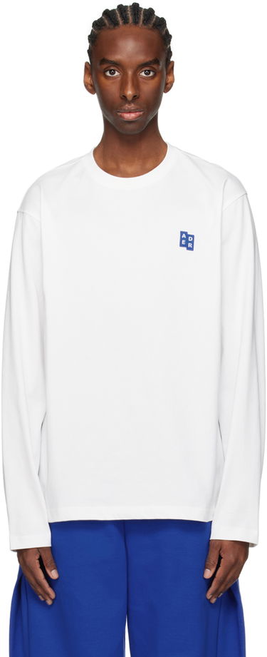 T-paita ADER ERROR Significant Patch Long Sleeve T-Shirt Valkoinen | BMSGFYLT0201OW, 0