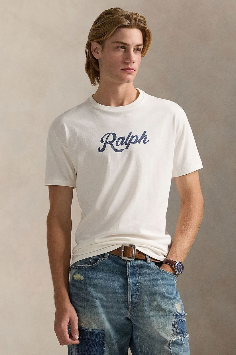 T-paita Polo by Ralph Lauren Polo Ralph Lauren Printed T-Shirt Valkoinen | 710936401