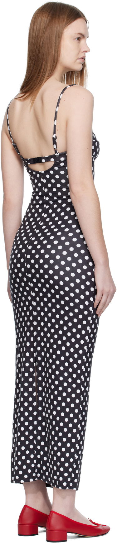 Mekko Miaou Miaou Florence Polka Dot Midi Dress Musta | 5067HJBBWP, 2