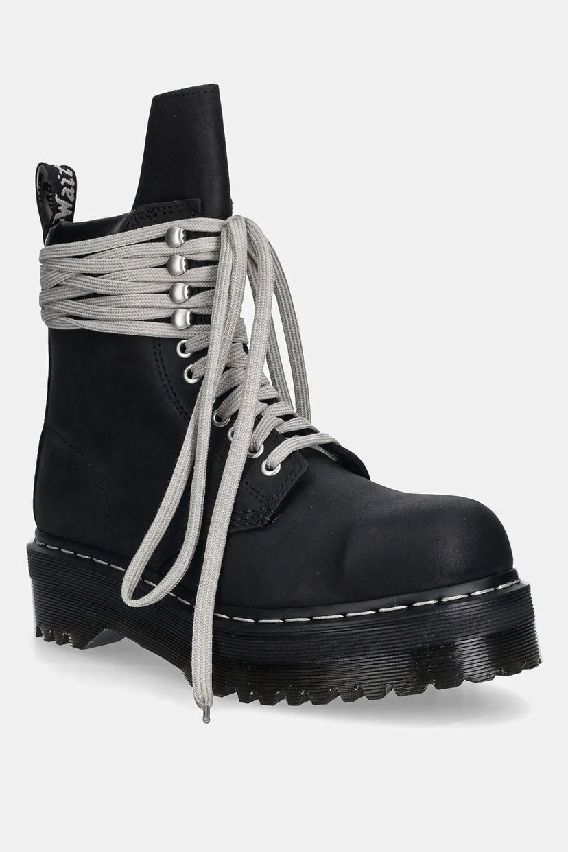 Tennarit ja kengät Rick Owens Rick Owens DRKSHDW x Dr. Martens Quad Sole Steel Toe Platform Boot Musta | DW02E6813.9001
