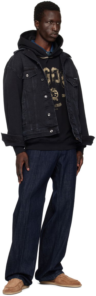Huppari Dolce & Gabbana Oversize Hoodie Musta | G9AJATG7NQC, 3