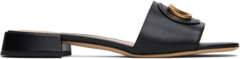 Tennarit ja kengät Valentino Garavani VLogo Signature Slide Sandals Musta | 6W0S0LT0DSH