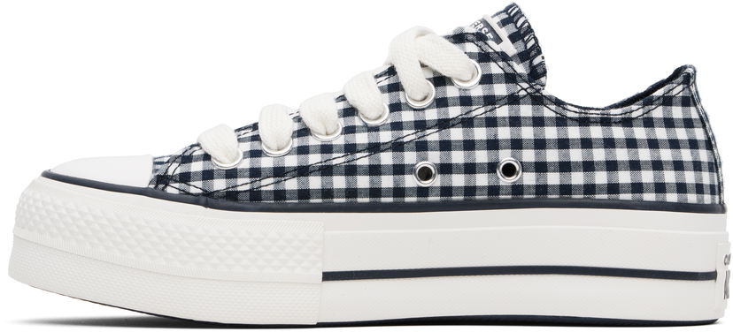Tennarit ja kengät Converse Chuck Taylor All Star Lift Platform Gingham Tummansininen | A13664C