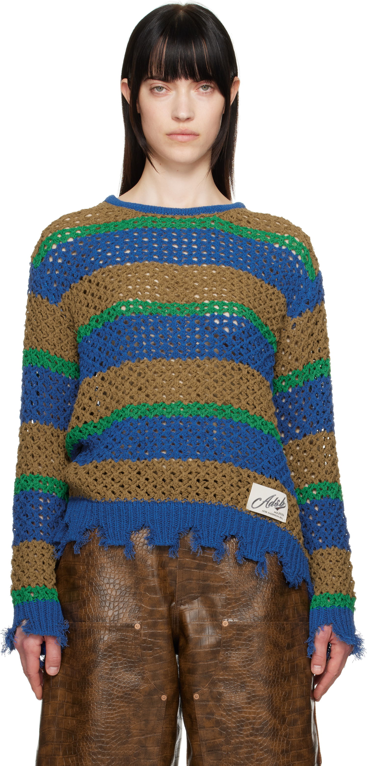 Villapaita Andersson Bell Andersson Bell Damaged Stripe Knit Sweater Monivärinen | atb1239u, 0