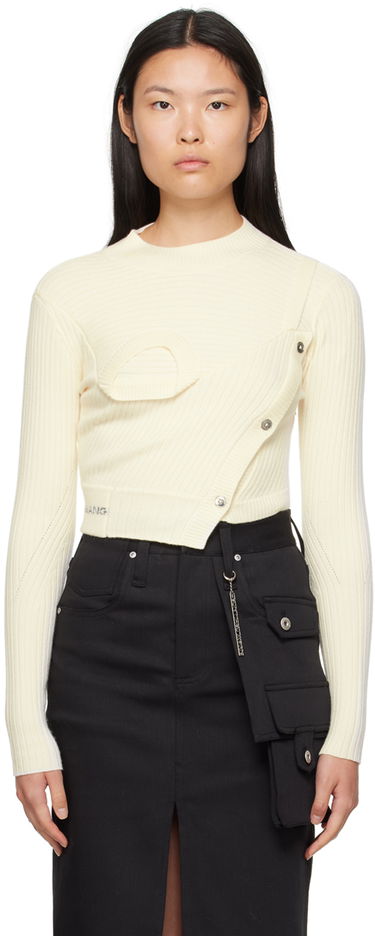 Villapaita Feng Chen Wang Feng Chen Wang Ribbed Asymmetrical Sweater Beige | FWF16KT02, 0