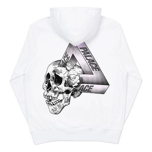Huppari Palace Loose Fit Graphic Hoodie Valkoinen | P19HD033