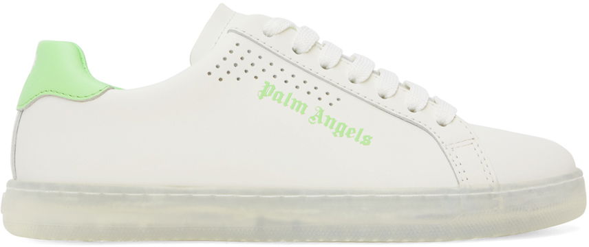 Tennarit ja kengät Palm Angels White & Green Palm One Valkoinen | PWIA035E23LEA0020150, 0