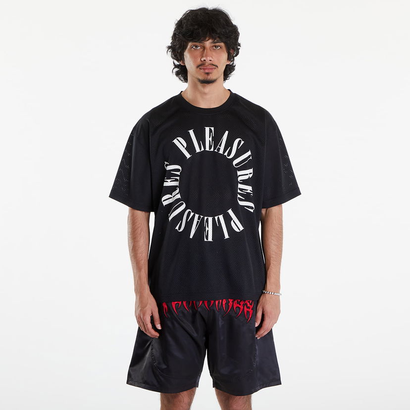 T-paita Pleasures Motive Mesh Shirt Black Musta | P24SU006 BLACK