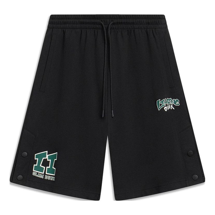 Shortsit Li-Ning Hoops Slam Dunk Graphic Shorts Musta | AKST603-2