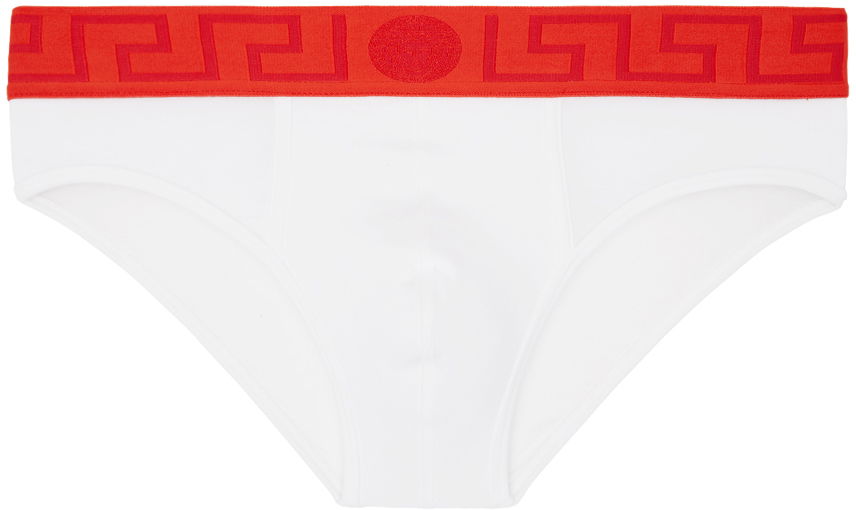 Body Versace Greca Border Briefs Valkoinen | AU10027_1A10011, 0