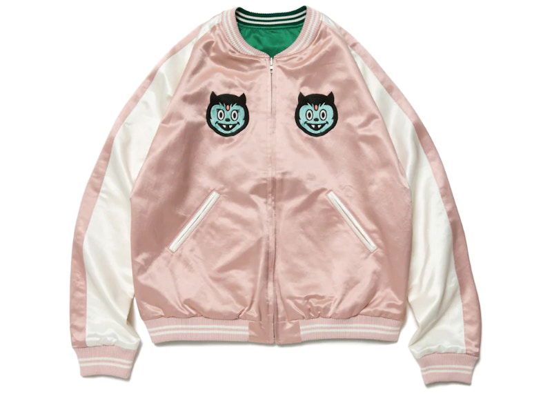 Bomber-takki Human Made Reversible Bomber Jacket Vaaleanpunainen | XX23JK004
