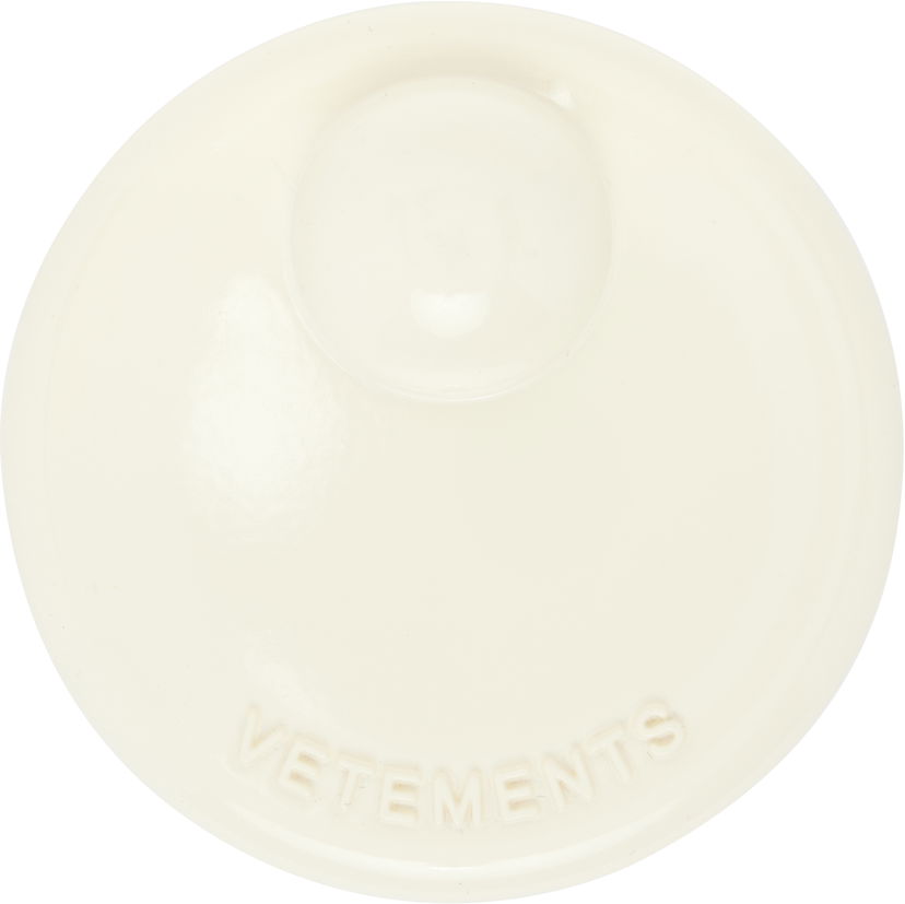 Pin VETEMENTS VETEMENTS Security Tag Brooch Valkoinen | UH76ST300W