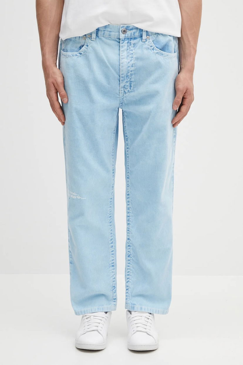 Housut AAPE by A Bathing Ape AAPE Main Woven Corduroy Pants Sininen | AAPPTMB635XXN