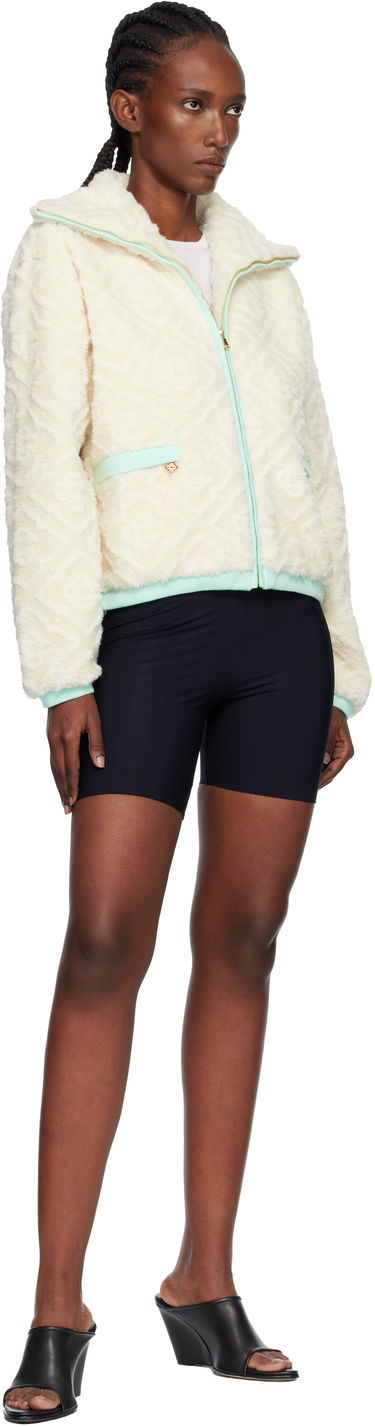 Takki Casablanca Monogram Jacquard Fleece Jacket Valkoinen | WPF25-JK-390-01, 3